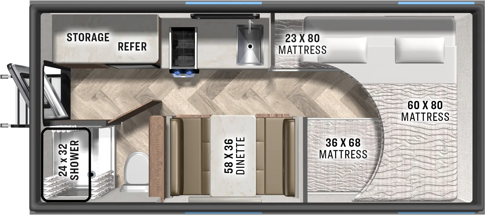 Palomino O.V.E. 15.2 Floorplan